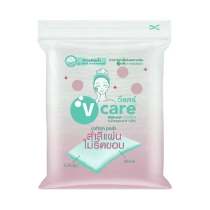personal-care-0798 V CARE วีแคร์ สําลีแผ่น ไม่รีบขอบ 50กรัม