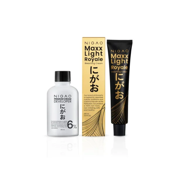 personal-care-0905 นิกาโอะ แม็กซ์ ไลท์ รอยัล บลีชชิ่ง ครีม 100 mL แถมฟรี ดีเวลลอปเปอร์ 9%