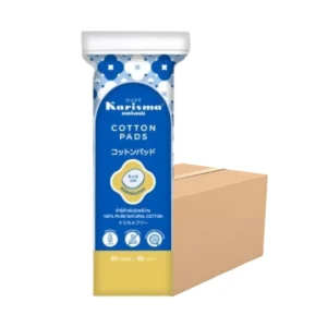 personal-care-0934 แคริสม่า สําลี ยกลัง แผ่นกลม 80 แผ่น (แพ็กคู่) x 24