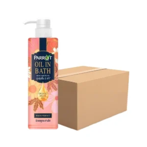 personal-care-0960 แพรอท ครีมอาบน้ํา ออยล์อินบาธ ไวท์ เพอร์เฟค สีชมพู 400 มล. x 12