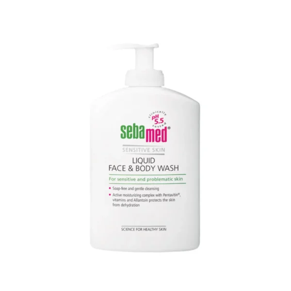 personal-care-1071 SEBAMED LIQUID FACE AND BODY WASH pH5.5 (1000ML) ซีบาเมด ครีมอาบน้ํา ล้างหน้า สําหรับผิวแพ้ง่าย