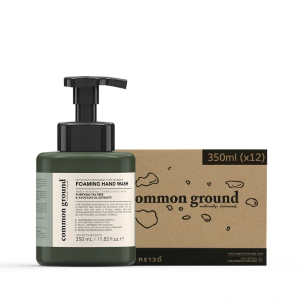personal-care-1088 คอมมอนกราวด์ โฟมล้างมือ สูตรธรรมชาติ กลิ่นฮีลลิ่งทีทรีและสารสกัดอะโวคาโด 350 มล. x12 ขวด