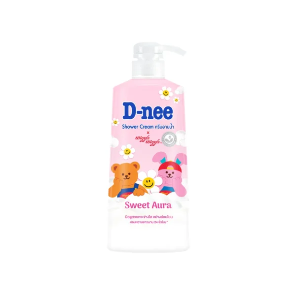D-nee ดีนี่ ครีมอาบน้ํา สวีท ออร่า 450มล.,สีชมพู, หอมหวาน นาน24ชม.