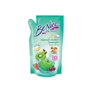 BeNice บีไนซ์ผลิตภัณฑ์ครีมอาบน้ํา ถุงเติม 400มล., สีเขียว