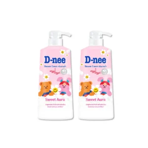 [แพ็ค2] D-nee ดีนี่ ครีมอาบน้ํา สวีท ออร่า 450มล. x2,สีชมพู, หอมหวาน นาน24ชม.