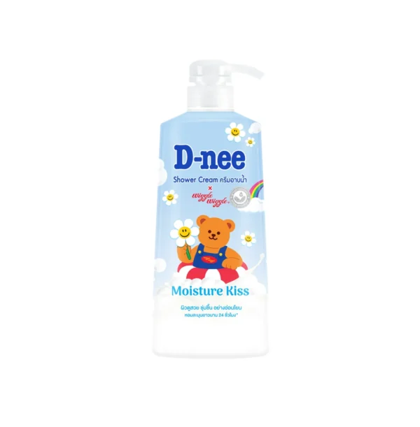 personal-care-1109 D-nee ดีนี่ ครีมอาบน้ํา มอยซ์เจอร์ คิส 450มล. สีฟ้า, หอมละมุน ชุ่มชื่น ยาวนาน24ชม.