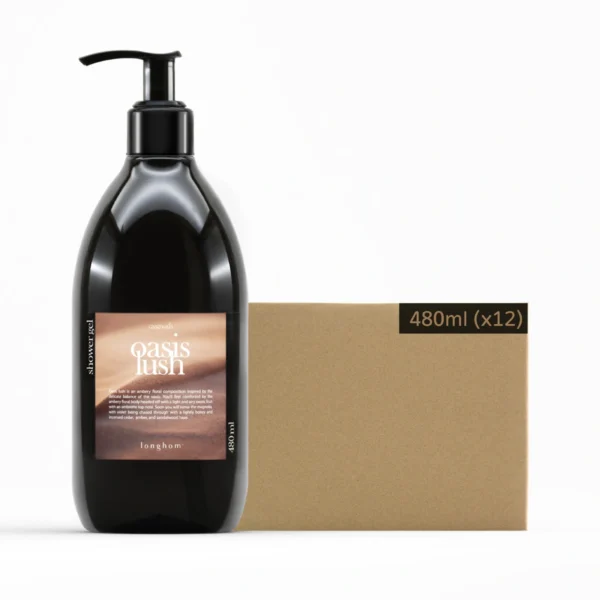 personal-care-1122 ลองหอม เจลอาบน้ํา กลิ่นโอเอซิส ลัช 480 มล. x 12 ขวด (ยกลัง)