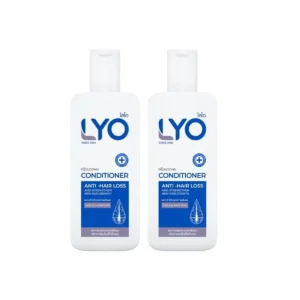 personal-care-1159 LYO ไลโอ หนุ่มกรรชัย แก้ผมบาง ผมหงอก ผมดกดํา ลดความมันผม ขจัดรังแค ลดการคันหนังศีรษะ ผมแตกปลาย Lyo ครีมนวด 2 ขวด