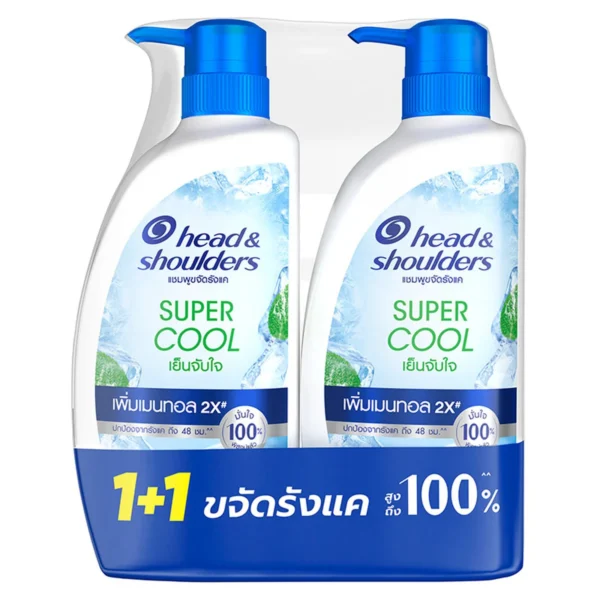 personal-care-1175 เฮดแอนด์โชว์เดอร์ แชมพู ซูเปอร์คูล 370 มล. x 1+1