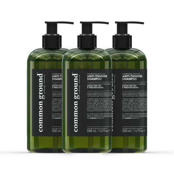 personal-care-1239 คอมมอน กราวด์ แชมพู สูตรลดผมร่วง กลิ่นโรสแมรี่ & เบอกาม็อท 500 มล. x3 ขวด