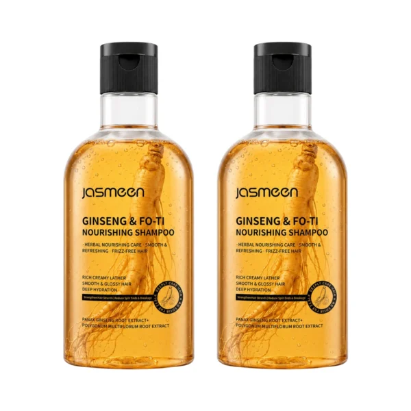 JASMEEN แชมพูโสมและโสมเครือ สูตรสมุนไพร 500ml (2 ขวด) – บํารุงดูแลเส้นผม