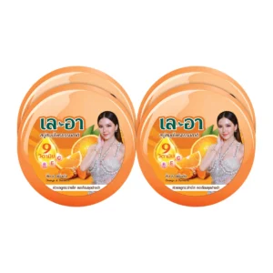 [แพ็ก 4] เล-อา สบู่สมุนไพรธรรมชาติ สูตรส้ม&ขมิ้นชัน 150ก.