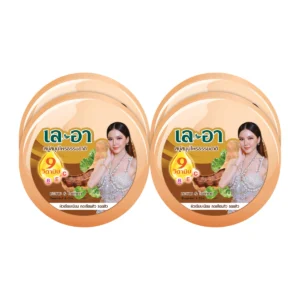 [แพ็ก 4] เล-อา สบู่สมุนไพรธรรมชาติ สูตรมะขาม&ใบบัวบก 150ก.