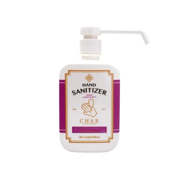 CHAR Hand Sanitizer (สเปรย์แอลกอฮอล์ กลิ่นดอกไม้) Alcohol 75% (500 ml.) กลิ่นดอกบัวหลวง