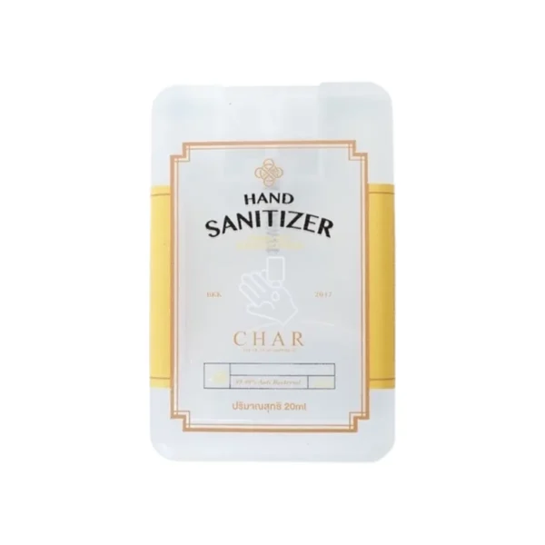 CHAR Hand Sanitizer (สเปรย์แอลกอฮอล์ กลิ่นดอกไม้) Alcohol 75% (20 ml.) กลิ่นชามะนาว