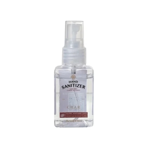 CHAR Hand Sanitizer Alcohol 75% ( ขนาด 50 ml. ) กลิ่นชาเอิร์ลเกรย์