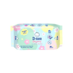 [แพ็ค3] D-nee ดีนี่ ออร์แกนิค ซากุระ เบบี้ไวพ์ 50แผ่น x3 (สินค้าคละลาย)