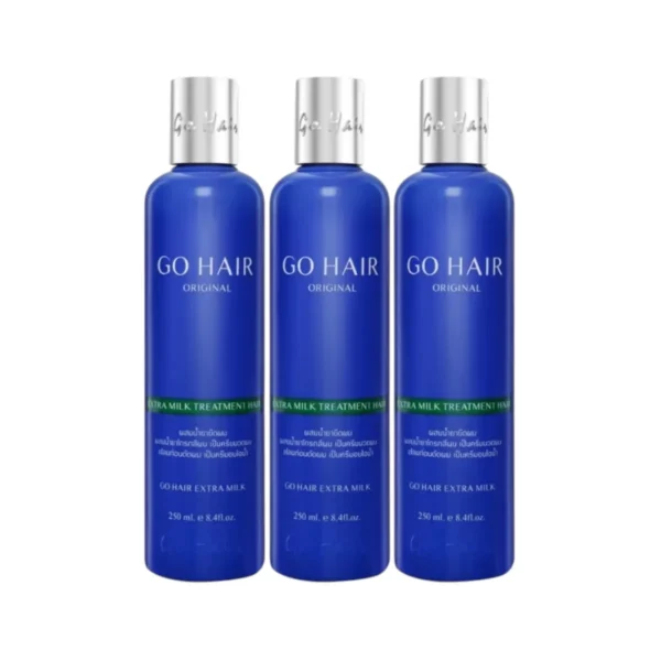 personal-care-1373 GO HAIR Extra Milk Treatment ทรีตเมนต์โปรตีนน้ํานม 250ml X3