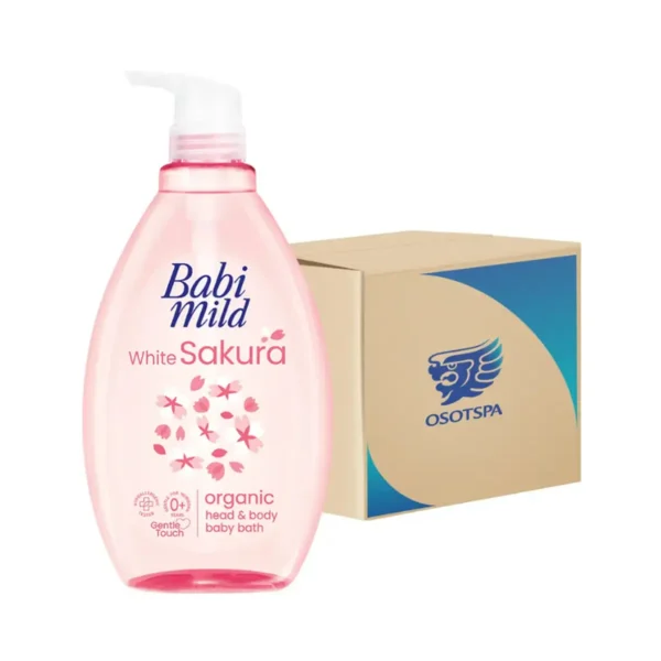 personal-care-1410 เบบี้มายด์ สบู่เหลวอาบน้ํา (เจล) White Sakura (ขาว) 800ml x12