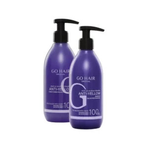 personal-care-1451 GO HAIR Anti Yellow Shampoo + Conditioner แชมพูและครีมนวดม่วงลดไรเหลือง 200ml X2