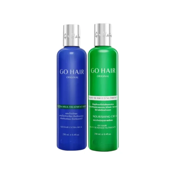 personal-care-1456 GO HAIR Silky Seaweed Nutrients + Extra Milk Treatment ทรีตเมนต์น้ํานมและอาหารผมสาหร่าย 250ml X2