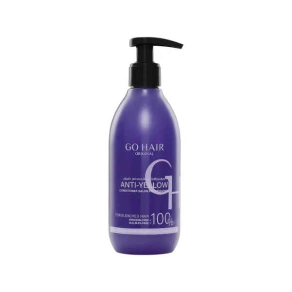 GO HAIR Anti Yellow Conditioner ครีมนวดม่วงลดไรเหลือง 200ml