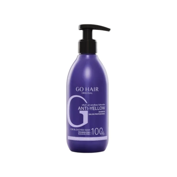 GO HAIR Anti Yellow Shampoo แชมพูม่วงลดไรเหลือง 200ml