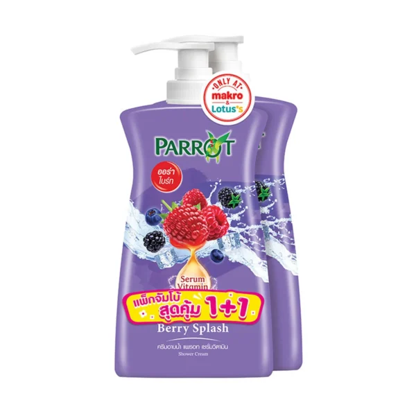 personal-care-1478 แพรอท ครีมอาบน้ํา กลิ่นเบอร์รี่ สแปลช 850 มล. x 1+1