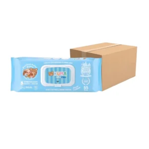 personal-care-1489 KUMA - คุมะ ยกลัง 6 ห่อ กระดาษทิชชู่เปียกคุมะ แคร์พลัส แผ่นใหญ่ 55 แผ่น สูตรน้ําบริสุทธิ์ ผ้าเปียกเช็ดผู้ใหญ่ (ยกลัง 6 ห่อ)