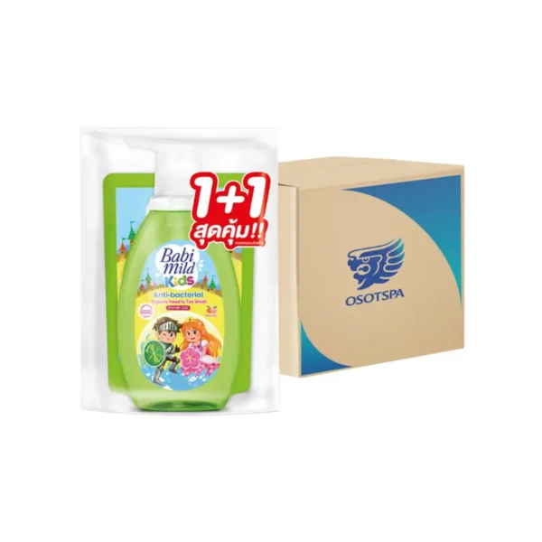 เบบี้มายด์ สบู่เหลวอาบสระ (มายด์คิดส์) Soda Popz (ม่วง) 390ml+200ml x12