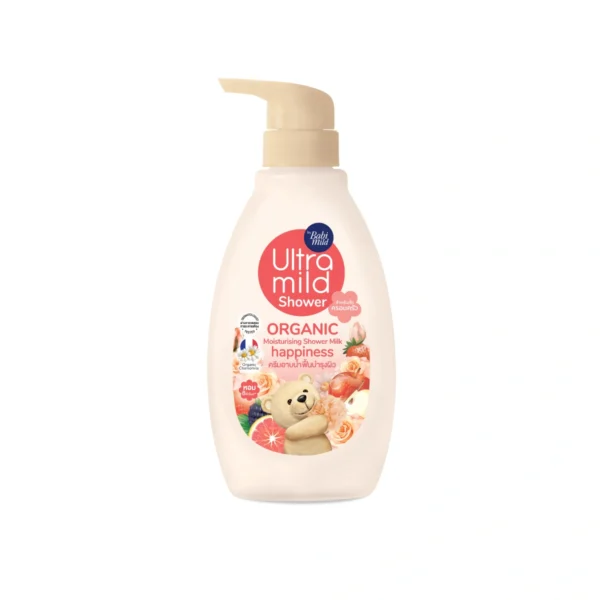 personal-care-1528 อัลตร้ามายด์ ครีมอาบน้ํา มอยส์เจอร์ไรซิ่ง มิลค์ ออร์แกนิก แฮปปี้เนส 380 มล.