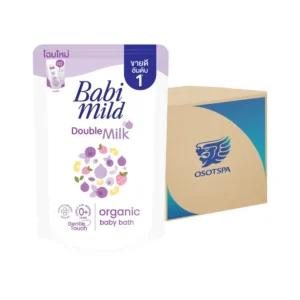 personal-care-1535 เบบี้มายด์ สบู่เหลวอาบน้ํา (ครีม - ถุงเติม) Double Milk (ม่วง) 350ml x12