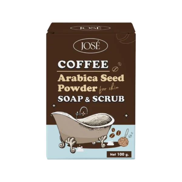 personal-care-1538 JOSE COFFEE SOAP & SCRUB สบู่สครับกาแฟ โจเซ่ ขนาด 100 กรัม 1 ก้อน