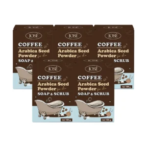 personal-care-1539 JOSE COFFEE SOAP & SCRUB สบู่สครับกาแฟ โจเซ่ ขนาด 100 กรัม 5 ก้อน