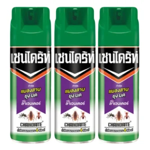 เชนไดร้ท์ 2 สเปรย์กําจัดยุง กลิ่นลาเวนเดอร์ 300 มล. x 3