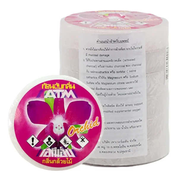 pest-air-035 เอทีเอ็ม ก้อนอะไหล่ดับกลิ่น กลิ่นกล้วยไม้ 70 ก. 6 ชิ้น
