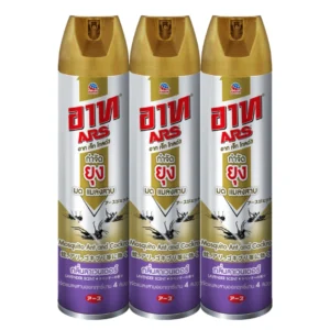 อาท เจ็ท โกลด์ สเปรย์กําจัดยุง มด แมลงสาบ กลิ่นลาเวนเดอร์ 600 มล. x 3