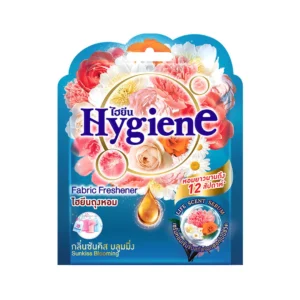 pest-air-086 ไฮยีน ผลิตภัณฑ์ถุงหอม กลิ่นพีโอนี บลูม สีดํา 8 ก. x 3
