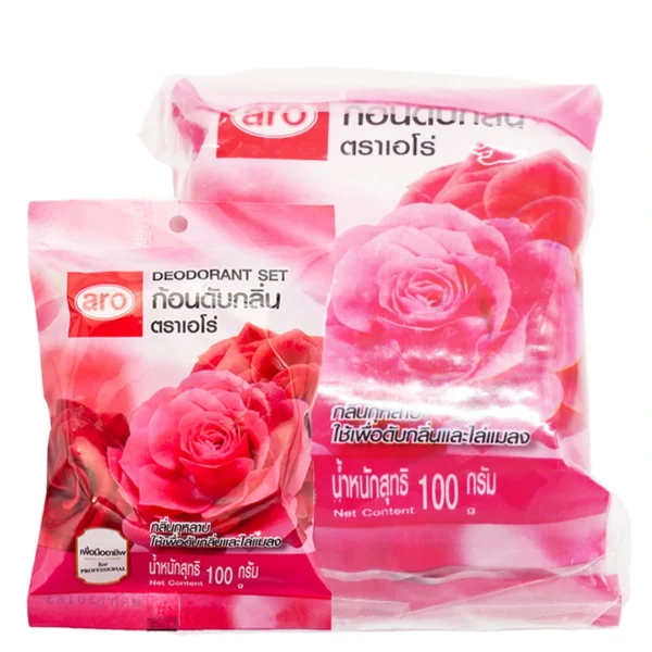pest-air-091 เอโร่ ก้อนดับกลิ่น กุหลาบ 100 ก. x 3