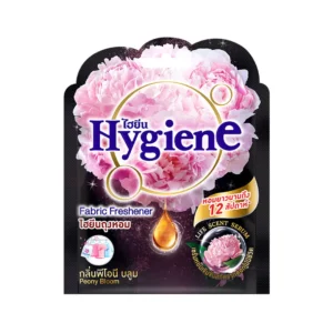 pest-air-095 ไฮยีน ผลิตภัณฑ์ถุงหอม กลิ่นซันคิส บลูมมิ่ง บลูม สีอควา 8 ก. x 3