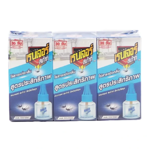 pest-air-105 เรนเจอร์ น้ํายาไล่ยุงไฟฟ้า รีฟิล 40 มล. x 3