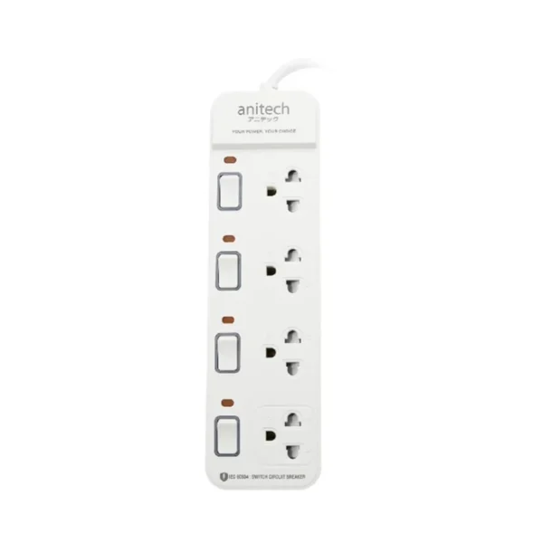 Anitech แอนิเทค ปลั๊กไฟ รุ่น H2145-WH สายยาว 5 เมตร [สินค้ารับประกัน 2 ปี]