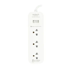 แอนิเทค ปลั๊กไฟ 3 Way 1 Switch รุ่น H433 2 ม. สีขาว