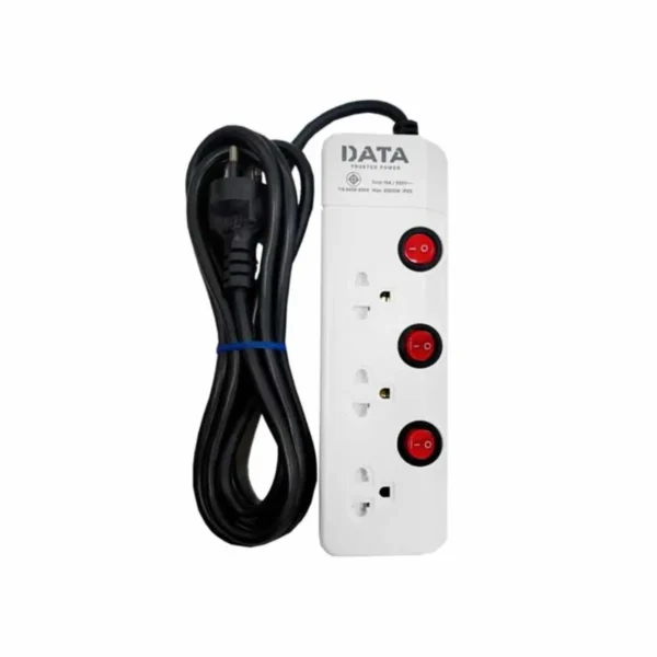 ดาต้า ปลั๊กไฟ 3 Way 3 Switch 3M. HM3359M3W