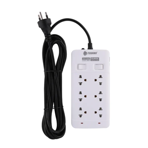 โตชิโน่ ปลั๊กไฟ Plug 6 Way 2 Switch 5 เมตร รุ่น SOD-65