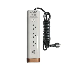 power-supply-0047 ดาต้า ปลั๊กไฟ Plug 3 Way 1 Switch 2 USB 3M. รุ่น LVUC45 3M