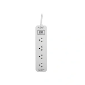 power-supply-0053 Anitech ปลั๊กไฟ 4 ช่อง 1 สวิตช์ รุ่น H6034-WH กําลังไฟ 3500 วัตต์