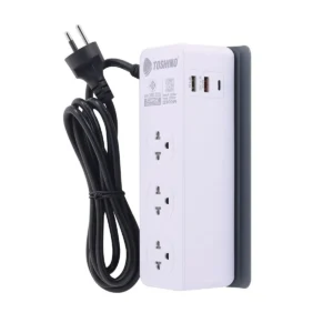 โตซิโน่ ปลั๊กไฟ TIS 3 Way 1 Switch 3 USB 2 เมตร รุ่น CW20PD-2M สีขาว