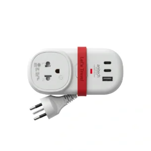 power-supply-0061 Anitech ปลั๊กไฟ รุ่น H9313-IVORY 1 ช่องเสียบ USB 2 ช่อง กําลังไฟสูงสุด 2200W สายยาว 1.2 ม.