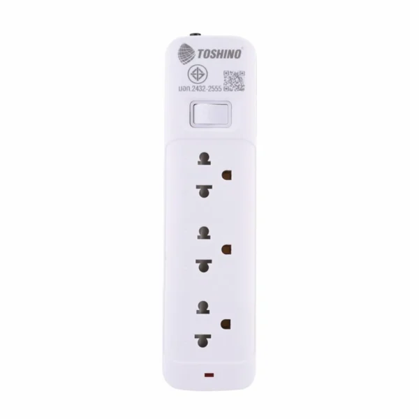 โตซิโน่ ปลั๊กไฟ Plug 3 Way 1 Switch 3M. 10A/2300W รุ่น SO-33-B P2